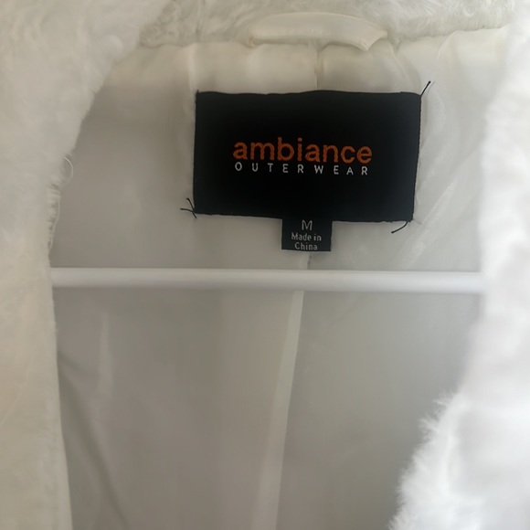 furry white coat - Picture 2 of 2